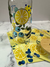 Load image into Gallery viewer, Lemon blueberry glass cup

