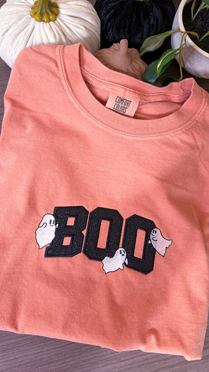 BOO Ghosts Embroidered Appliqué t shirt & sweatshirt