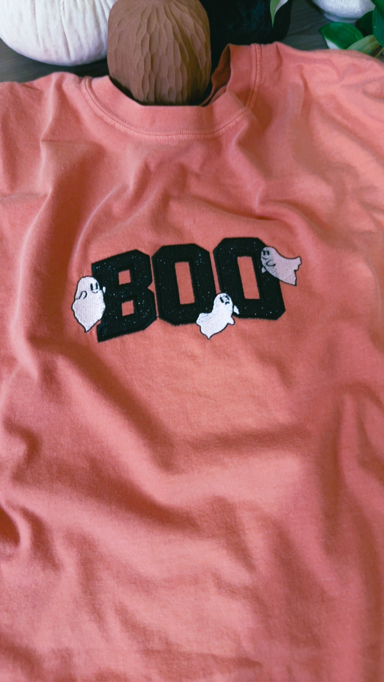 BOO Ghosts Embroidered Appliqué t shirt & sweatshirt