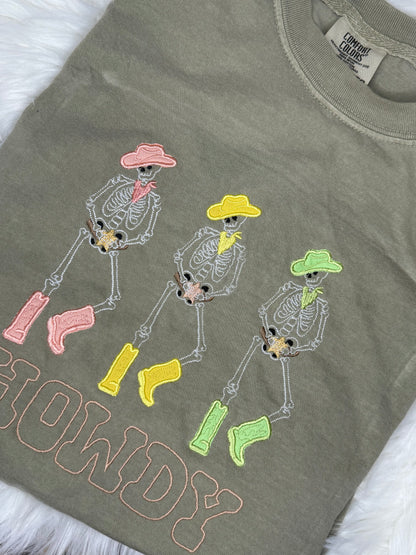 HOWDY Skellies embroidered t-shirt