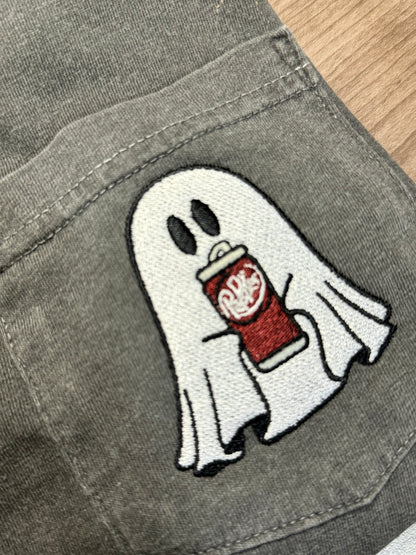 Ghost with drink of choice pocket t or Sweatshirt