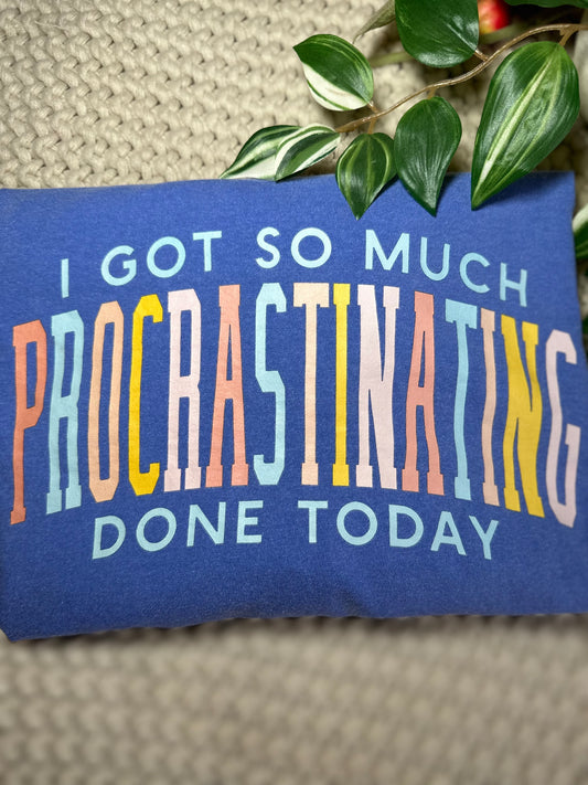 I Got So Much Procrastinating Done Today t-shirt