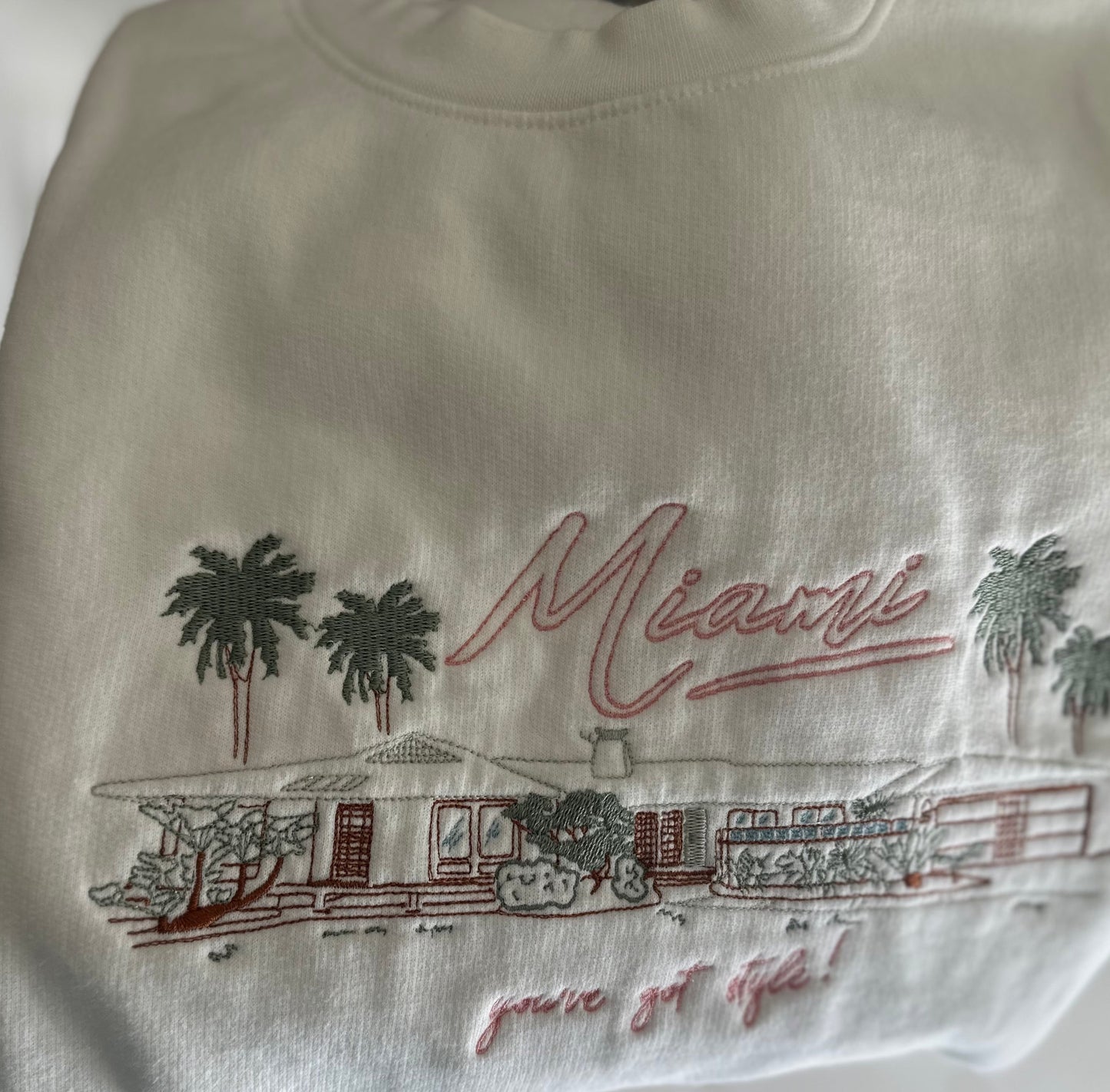 Embroidered Miami GG house sweatshirt