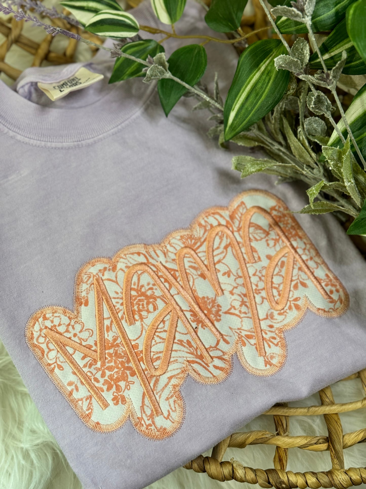 MAMA Embroidered Applique T