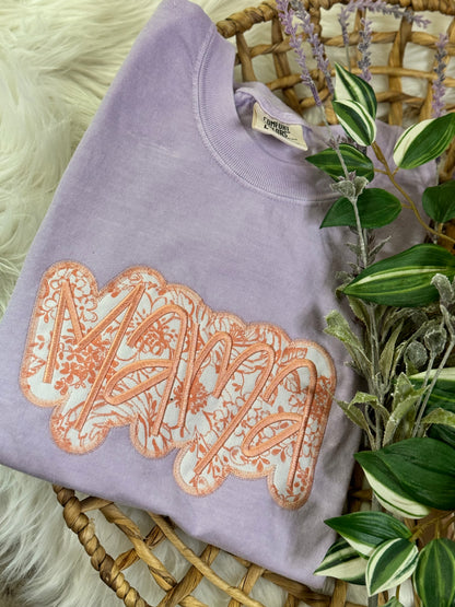 MAMA Embroidered Applique T