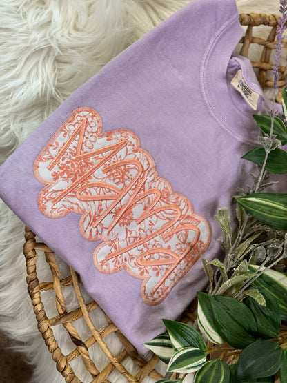 MAMA Embroidered Applique T