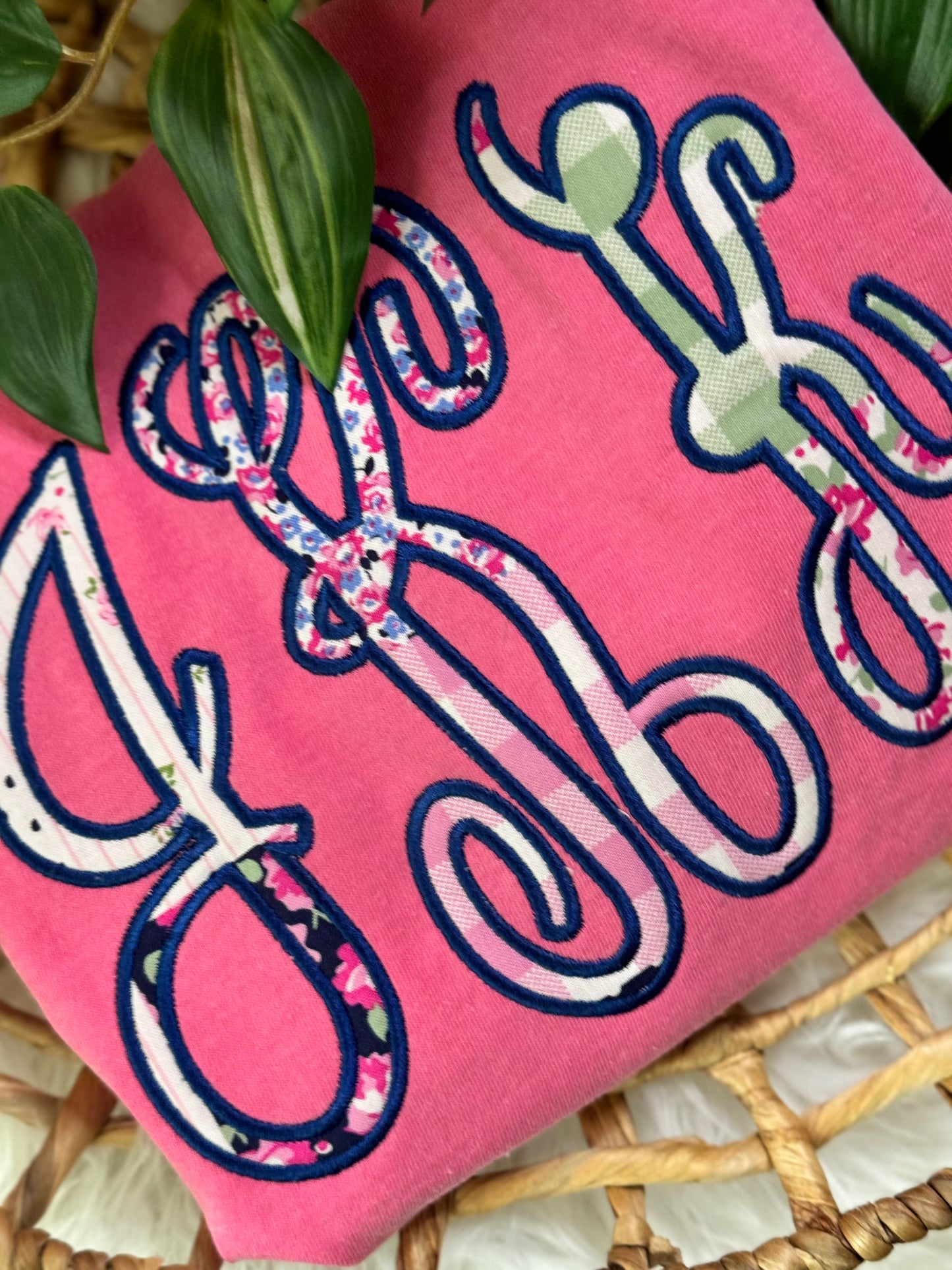 Applique embroidered Monogram- CUSTOMIZE TO YOUR LIKING!