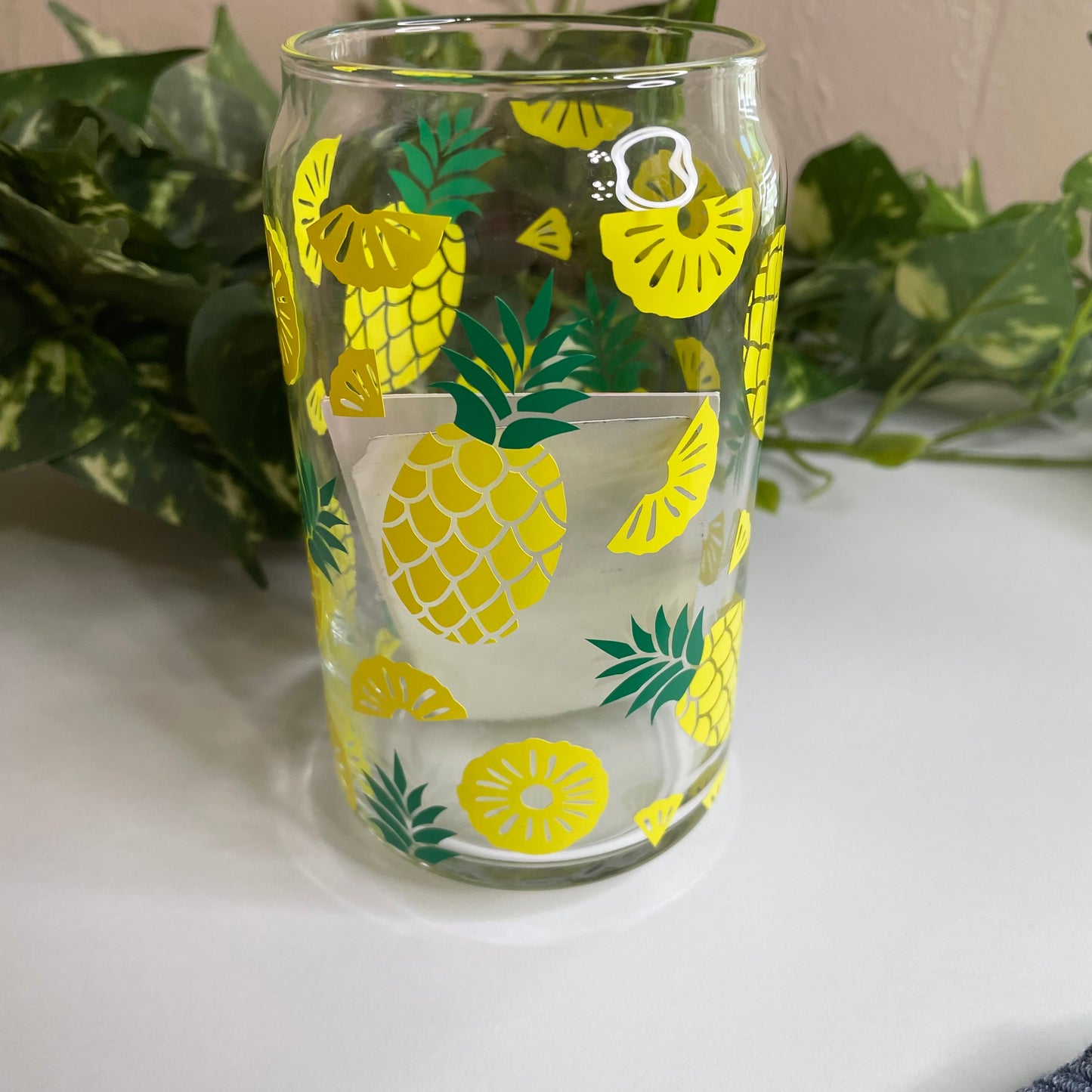 Pineapple glass cup