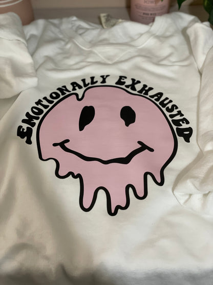 Emotionally exhausted crewneck