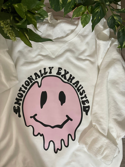 Emotionally exhausted crewneck