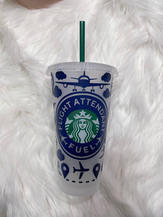 Flight attendant venti cold up